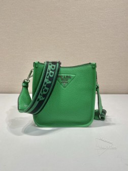 Prada 1BH191 双肩包 皮革迷你单肩包 拆卸徽标织带 尺寸