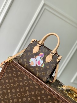 LV M13668 村上隆 OnTheGo 手袋 Monogram 帆布 牛皮革
