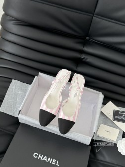 Chanel 经典slingback后空凉鞋前几年一直在做这个款今年我们还是重新购版,再次精细cop 631