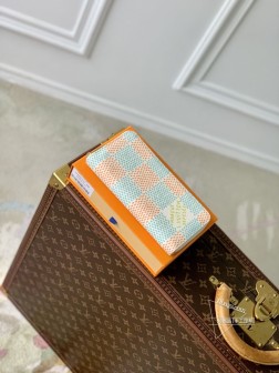 LV N40675 达米耶遗产帆布 Zippy Wallet Vertical 顶级复刻