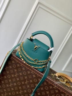 LV M12345 Capucines 迷你 手袋 Trilogy 系列 Taurillon 牛皮革