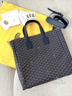 GOYARD Voltaire 伏尔泰 Tote 托特包 深蓝色 长方形 轻便顶级复刻