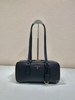 Prada普拉达 1BB116 中古包 粗十字纹牛皮 顶级五金 复刻