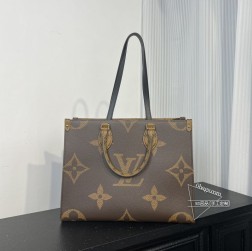 Louis Vuitton 44418 45321 大花购物袋 黑色肩带 A货