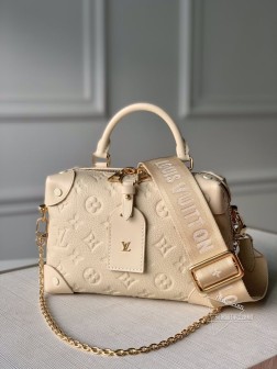 LV M45394 Petite Malle Souple 手袋 压纹 Monogram Empreinte 皮革