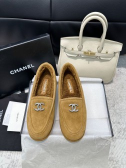 顶级品质香奈儿24k值得买的通勤毛毛乐福鞋 秋冬穿搭最重要的就是保暖舒适,Chanel 24k这个毛 696