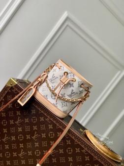 LV M83453 Nano Noé 手袋 Monogram 提花织物 粗花呢肌理
