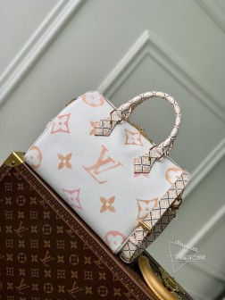 LV M23073 Speedy Bandoulière 25 手袋 涂层帆布 Giant Monogram 图案