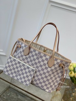 LV N41362 NEVERFULL 小号购物袋 杏里 手提包 经典气质