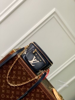 LV M46917 Mini Bumbag 海军蓝 Monogram Empreinte 皮革手袋