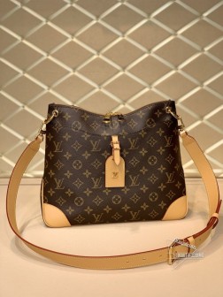 LV M453552020 Odeon 中号手袋 Monogram帆布 加固皮革