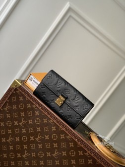 LV M82638 Monogram Unplant皮革 Portefeuille Sara Metis
