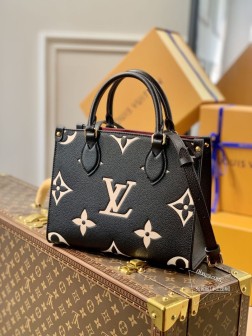 LV M45659 ONTHEGO 小号 Tote 手袋 皮革材质 1968经典灵感