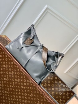 LV M12583 CarryAll Dark 中号手袋 羊皮革 2024 秋冬系列