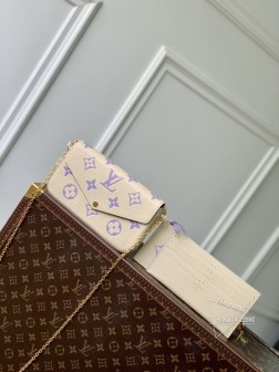 LV M69977 Pochette Félicie 链条包 Monogram Empreinte 皮革高仿