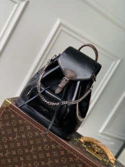 LV M12587 Montsouris小号双肩包,羊皮革,Monogram细节