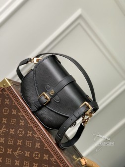 LV M23469 黑色 Saumur BB 手袋 Epi 皮革 高仿