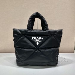 Prada普拉达 1BG411 秋冬托特包 棉质手感 纯手工菱格 复刻