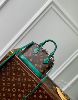 LV M82717 Alma Nano 贝壳手袋 老花绿色 天然皮革