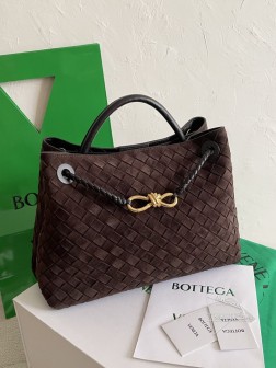 BV andiamo 中号麂皮包 深棕 反绒双色效果  高仿