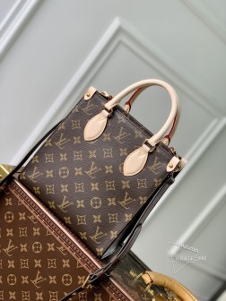 LV M46265 Sac Plat BB 手袋 Monogram 帆布/皮革饰边 经典重现