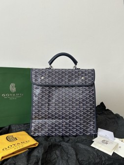 GOYARD saint-leger 双肩包 深蓝色 方正款式