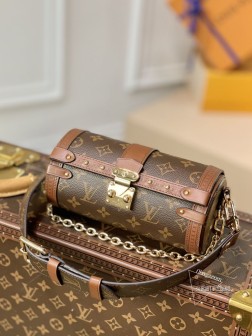 LV M57835 老花圆桶包 Papillon BB 手袋 2021秋冬新款