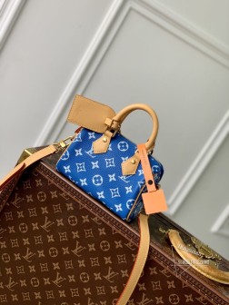LV M24419 Speedy P9 Bandoulière18 蓝色迷你皮革手袋