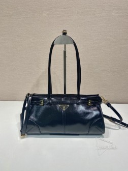 Prada普拉达 1BA426 LusSolf 漆皱皮手提斜挎包 进口漆皱牛皮 价格