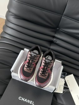 Chanel 25C新款银角大王运动休闲鞋百搭小白鞋 款式搭配不会出错撞色搭配活力满满啊 侧面压印l 665