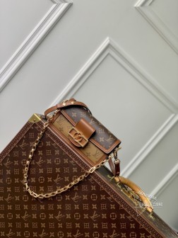LV M46757 Dauphine East West 手袋 Monogram拼合材质