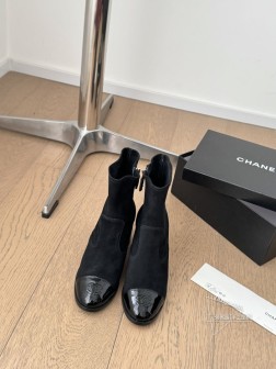Chanel 24K新款弹力长短靴穿上立马大长腿鞋面弹力皮 内里羊皮 真皮大底Size35-39 其 639