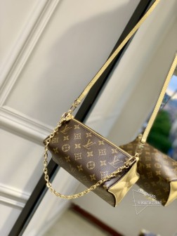 LV M11672 Bloom Pouch 手袋拼接 Monogram 帆布与皮革