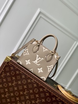 LV M47054 OnTheGo BB 手袋 Monogram Empreinte 皮革压印