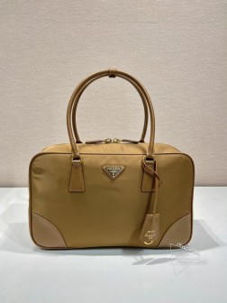Prada普拉达 1BB114 中古包 大号 再生尼龙手袋 Saffiano皮革 复刻