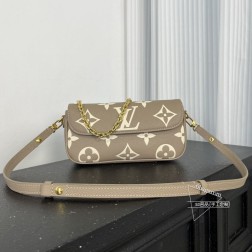 Louis Vuitton 81911 Ivy 手袋，肩带调节，金属链条，顶级A货