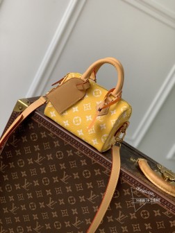 LV M24419 Speedy P9 Bandoulière 18 迷你皮革手袋 牛皮革
