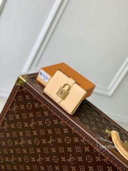 LV M12148 Portfoille Lowy Compact 米黄顶级复刻皮具