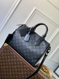 LV M21108 Speedy P9 Bandoulière 30 黑色全皮革手袋