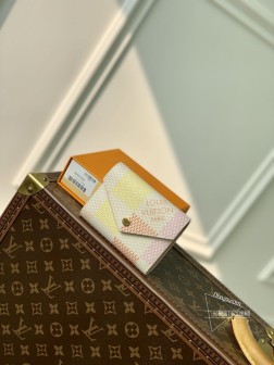 LV N40750 红方格 Damiericious 粉彩画布 顶级A货