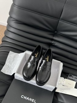 Chanel 24K新款乐福鞋矮子乐!代购品质,要高货的闭眼入。鞋面牛皮 内里羊皮 原版大底Size 1076