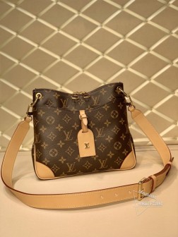 LV M45354 Odeon 小号手袋 | Monogram帆布 | 天然皮革