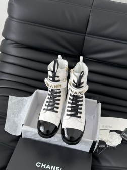 顶级版本 Chanel 23A秋冬手工坊新款短靴!鞋面妮布,内里羊皮,成本高!我们用的是三层真皮 1486