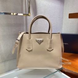 Prada普拉达 1BG775 新款编织手袋 软羊革/金属配件 尺寸