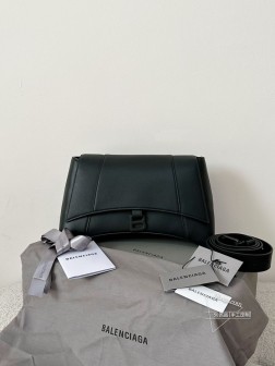 Balenciaga M32cm Downtown沙漏包 黑枪平纹款 经典中号