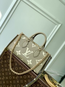 LV M23641 OnTheGo 小号手袋 Monogram Empreinte 皮革 压印 高仿