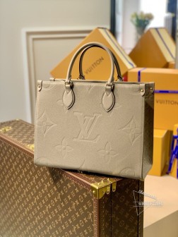 LV M45607 灰色 ONTHEGO 手袋 Monogram 高仿 超大号