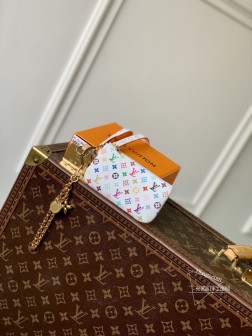 LV M14099 手机壳 村上隆合作 Monogram涂层帆布 彩虹色调
