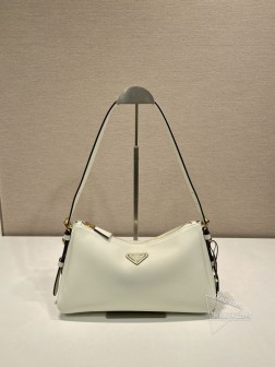 Prada普拉达 Aimee 1BC228 皮革 Hobo腋下包 顶级复刻 高仿