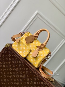 LV M24426 Speedy P9 Bandoulière 25 Monogram Leather 手袋 橙色 牛皮革